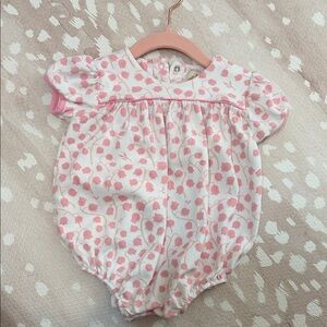 The Beaufort Bonnet Company Pink and White Baby Outfit